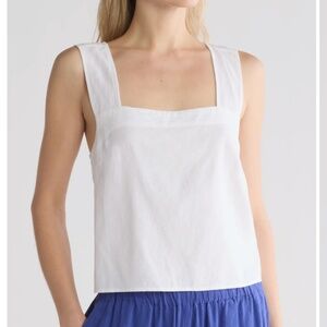 NWOT Madewell Irene Linen Blend Top | Women’s Casual Summer Blouse / Lightweight